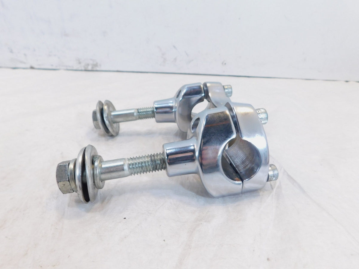 2000-06 Harley Davidson Softail Heritage Classic Handlebar Riser Clamp Brackets - C3 Cycle