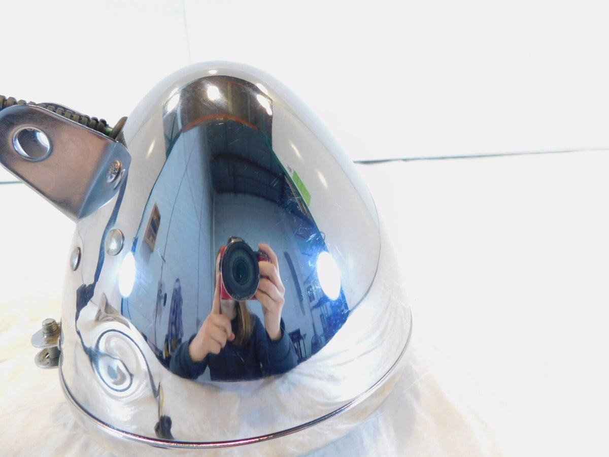 Harley Davidson Sportster 1200 Custom Chrome Bucket Shell w/ Headlight Headlamp - C3 Cycle