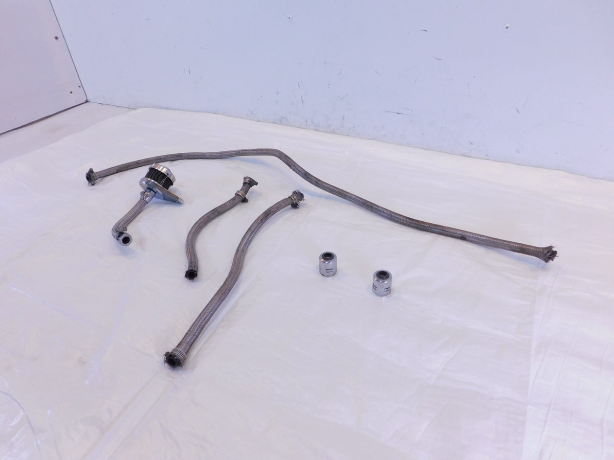 84 Harley Davidson Ironhead Sportster XLH1000 Braided Oil Hose Line Part Box Lot - C3 Cycle