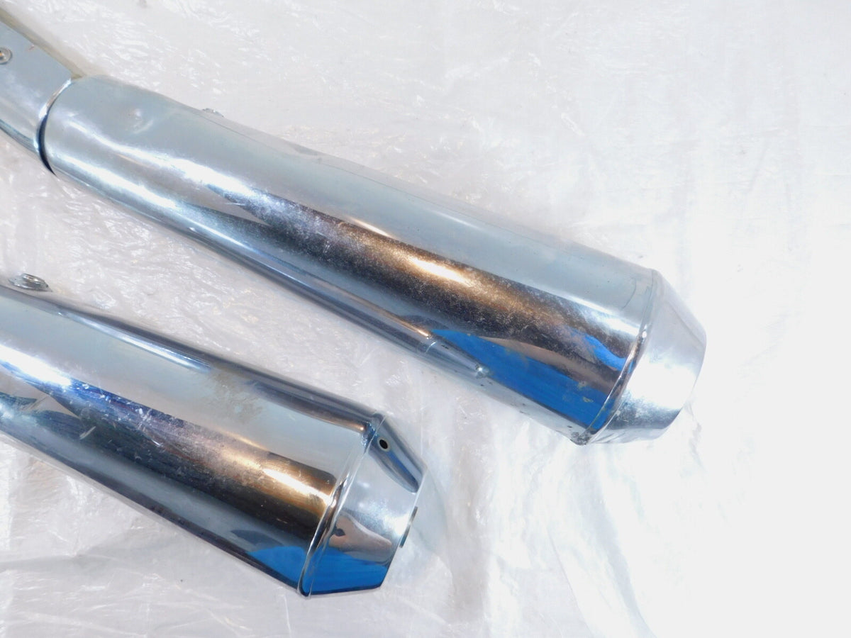 Moto Guzzi V7 III Anniversario Special 750 Rear Exhaust System Pipe Mufflers - C3 Cycle