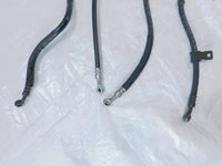 Suzuki RF600 Black Front & Rear Brake Master Cylinder to Caliper Hose Line Pipes - C3 Cycle