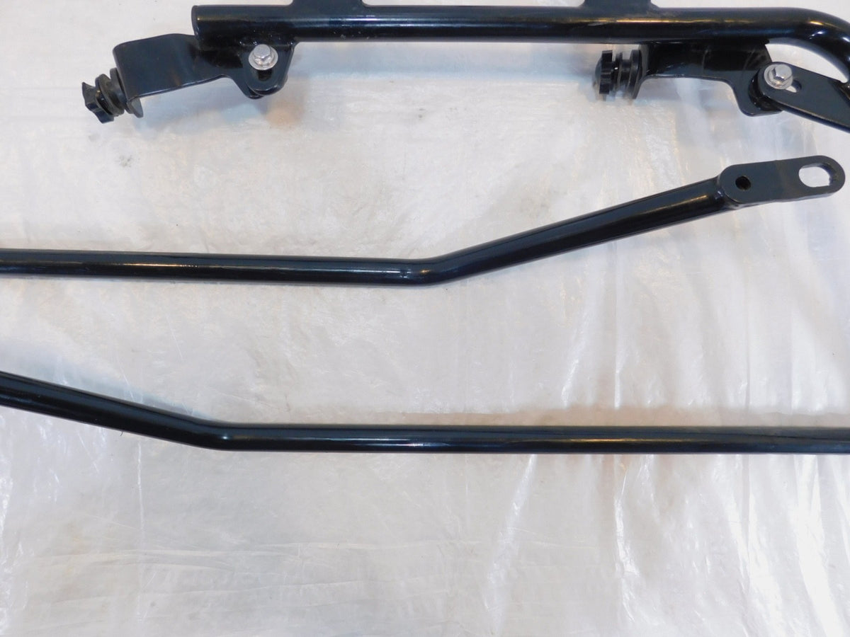 18-22 Harley Davidson Softail Slim & Street Bob Black Saddlebag Mount Brackets - C3 Cycle