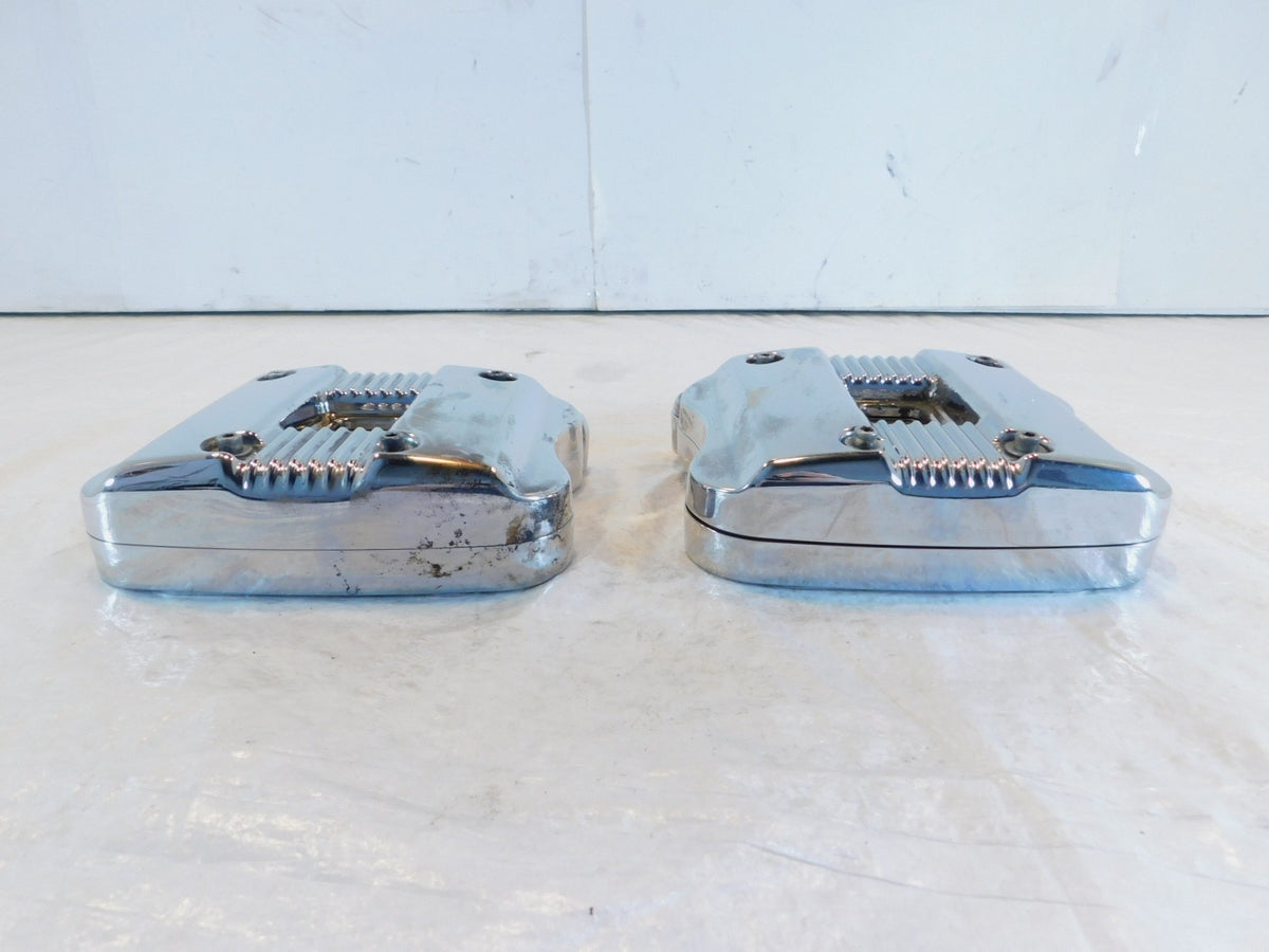 Harley Davidson Sportster 883 & 1200 Chrome Cylinder Head Cover Rocker Boxes - C3 Cycle