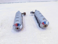 Harley Touring FXR Dyna Sportster Softail ISO Chrome & Rubber Footpegs Footrests - C3 Cycle
