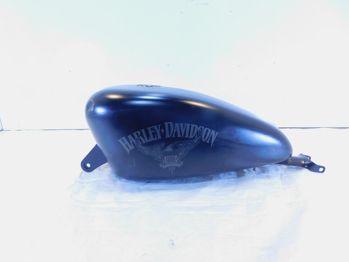 Dented Harley Sportster 883 Iron 1200 Nightster Black Fuel Gas Petrol Tank - C3 Cycle
