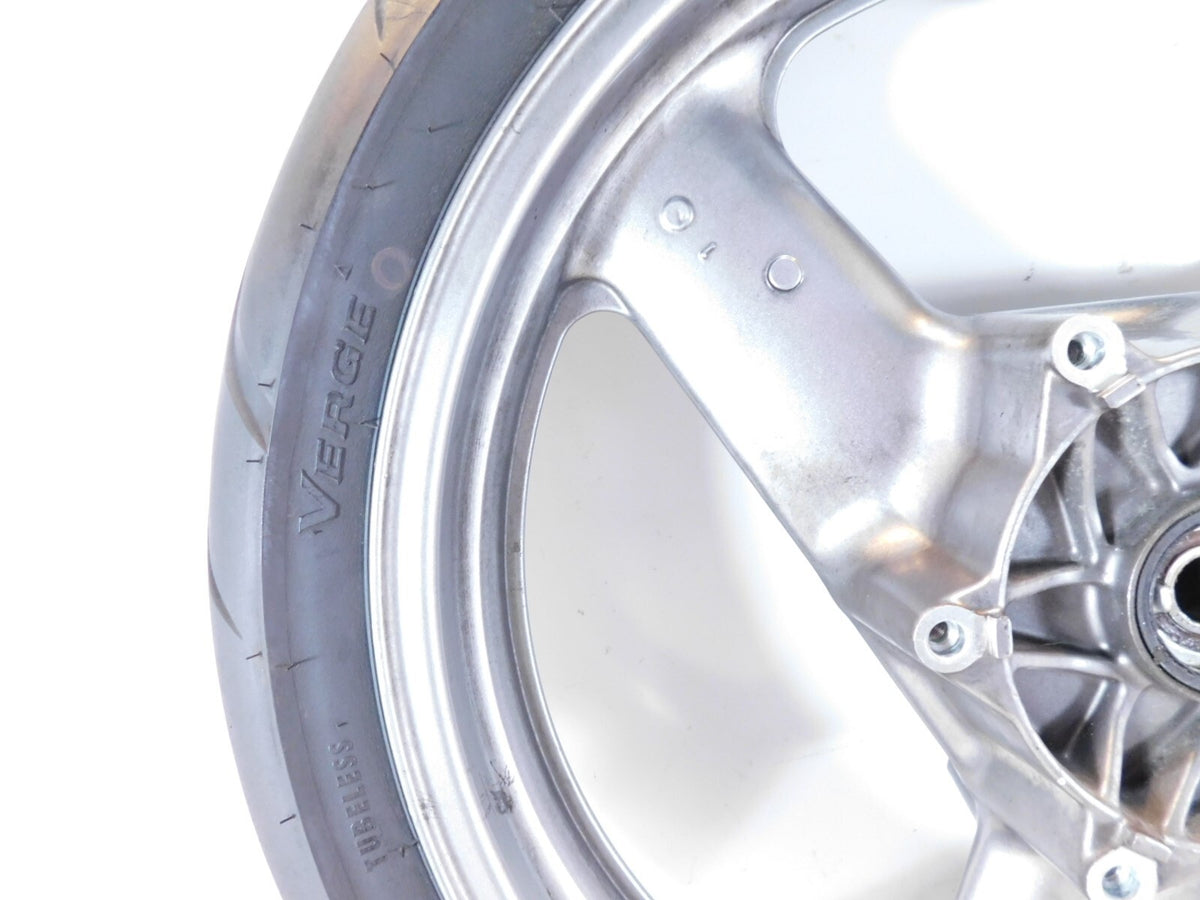 1991-2003 Honda ST1100 & ST1100P Police 1100 Silver Cast Front Wheel Rim w/ Tire - C3 Cycle