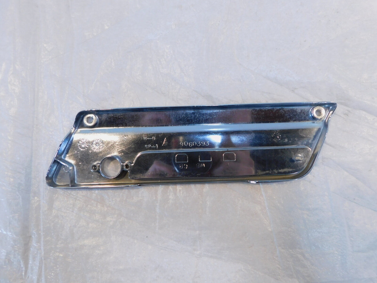 Harley Touring Road King Electra Street Glide Chrome Left Saddlebag Latch Cover - C3 Cycle