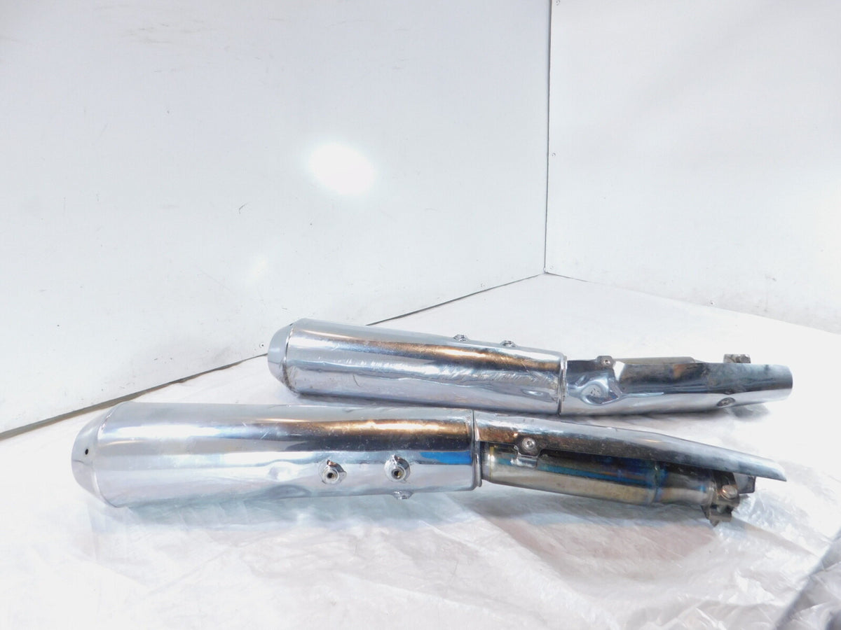Moto Guzzi V7 III Anniversario Special 750 Rear Exhaust System Pipe Mufflers - C3 Cycle