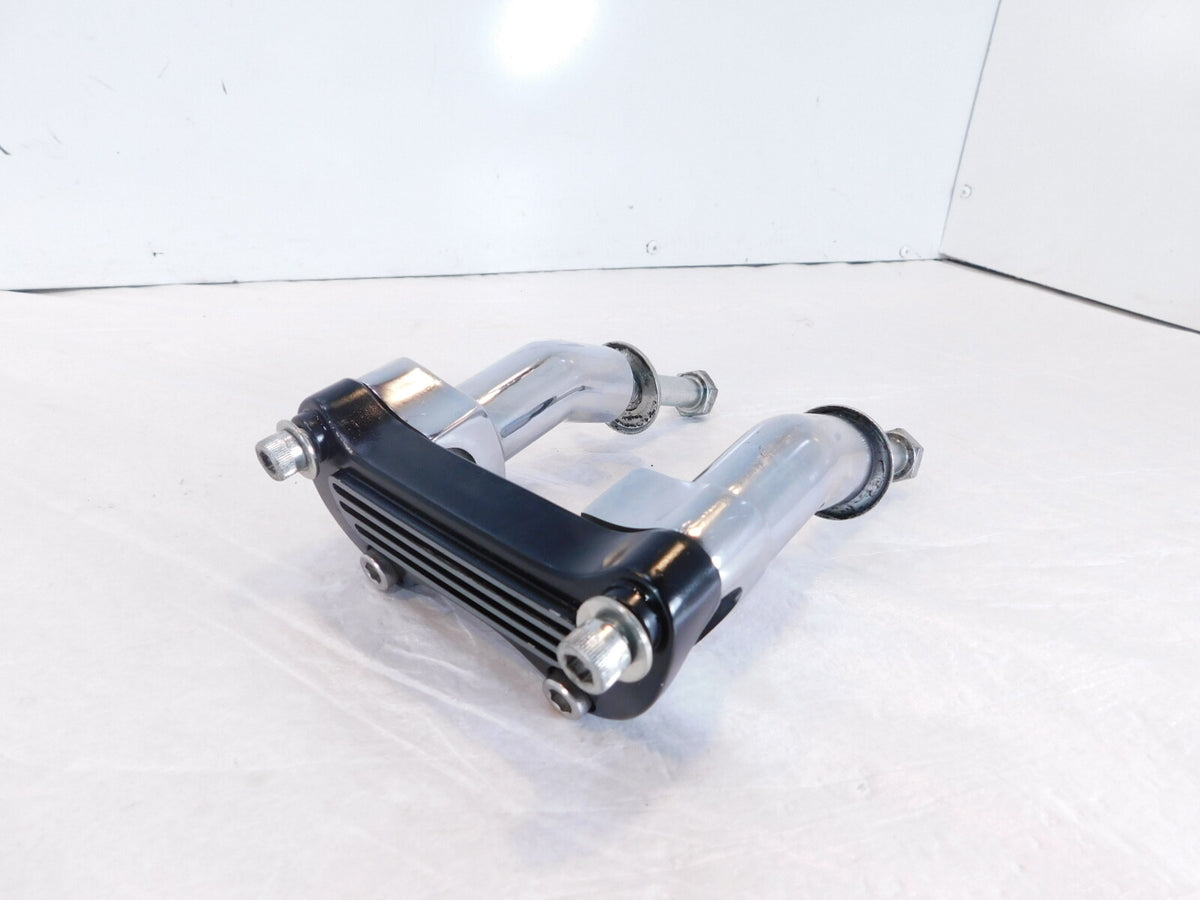 Harley Davidson Sportster 883 & 1200 Black Handlebar Riser Mount Bracket Clamps - C3 Cycle