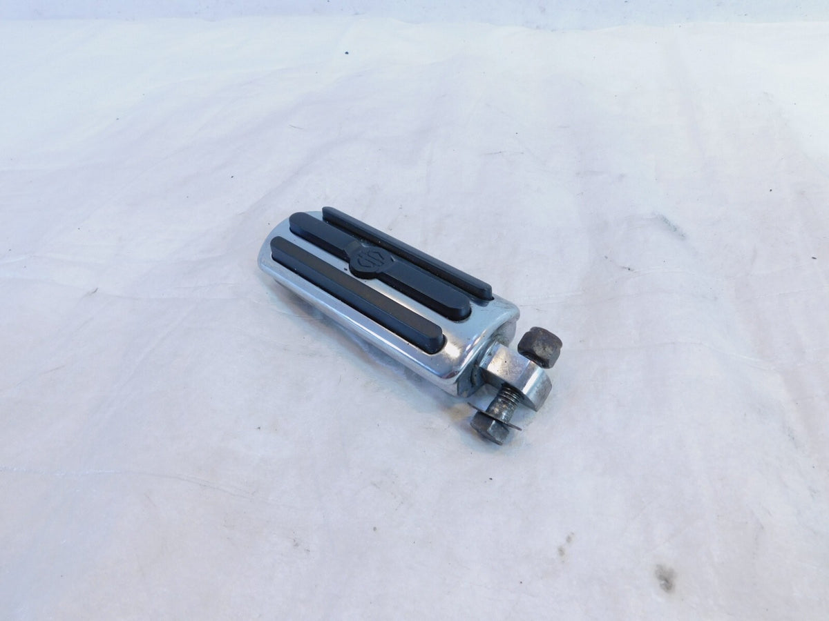 Harley Touring Dyna Sportster & Softail Chrome & Rubber Left Footpeg Footrest - C3 Cycle