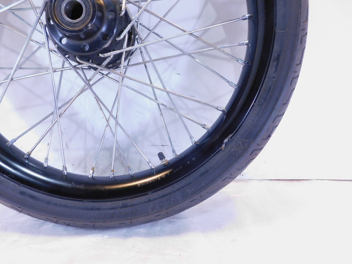 2011-2013 Harley Davidson Softail Blackline Laced Front Wheel Rim & Tire - BENT - C3 Cycle