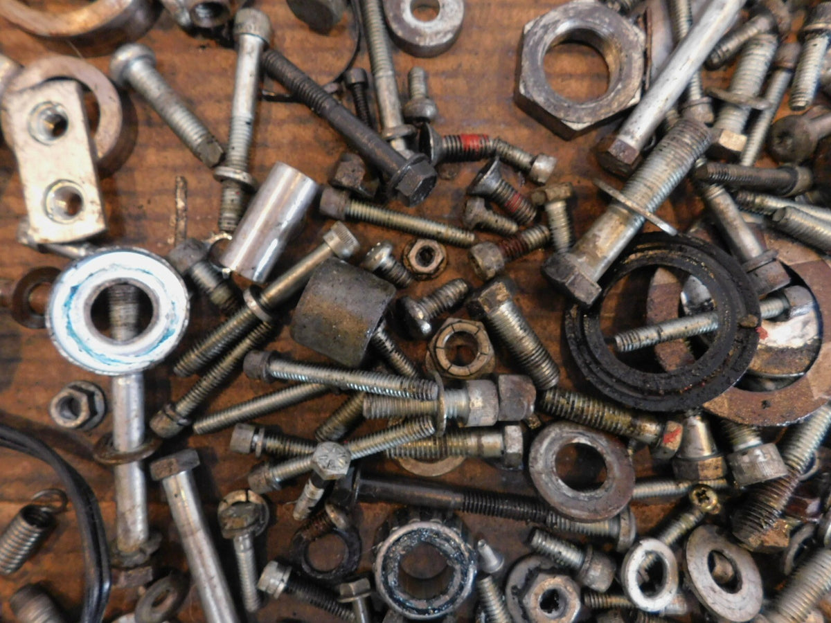 2001 Harley Davidson Sportster XL883 Hugger Nuts Bolts & Brackets Parts Box Lot - C3 Cycle