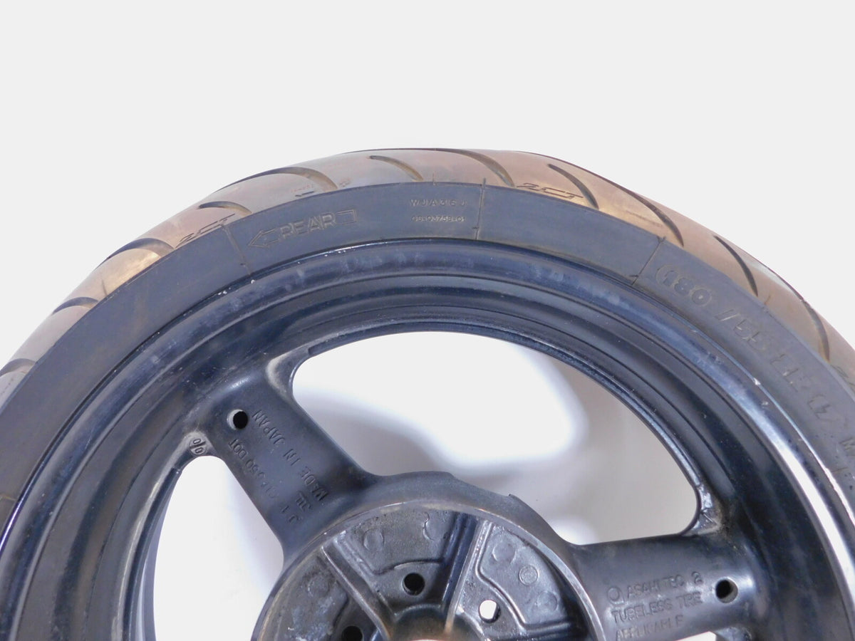 2001-2005 Suzuki Bandit GSF1200S GSF 1200 Black Cast Rear Wheel Rim & Tire - C3 Cycle