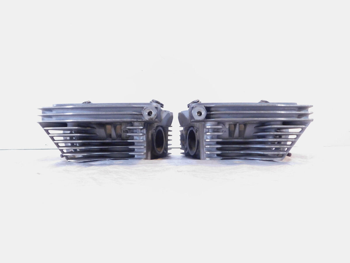 2005 05 Harley Davidson Softail Silver Motor Engine Cylinder Heads w/ Valves - C3 Cycle