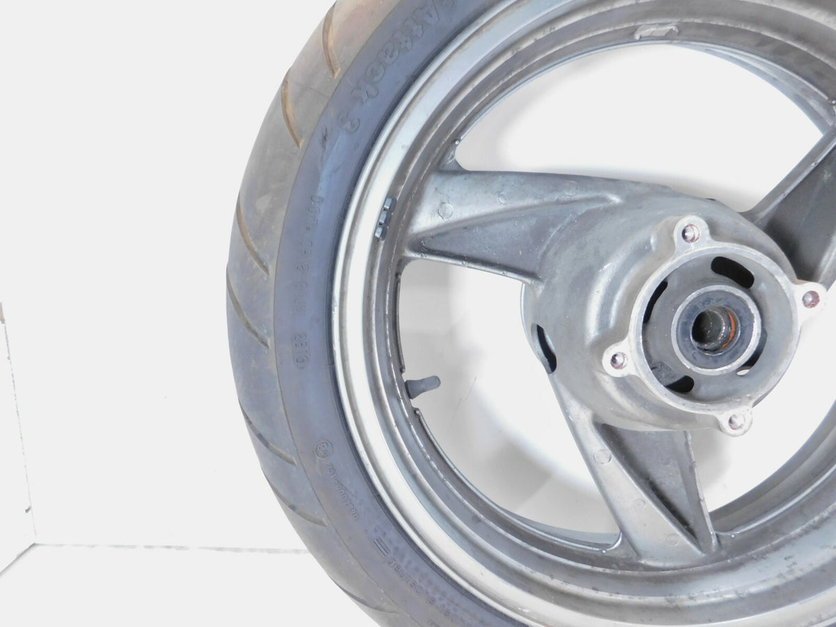 Kawasaki Ninja ZX-6 ZX600 ZX600-E & ZZR600 Gray Rear Wheel Rim w/ Tire - C3 Cycle