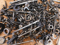 1991 Kawasaki Ninja ZX-11 ZX1100 Misc Nuts Bolts Brackets Hardware Parts Box Lot - C3 Cycle