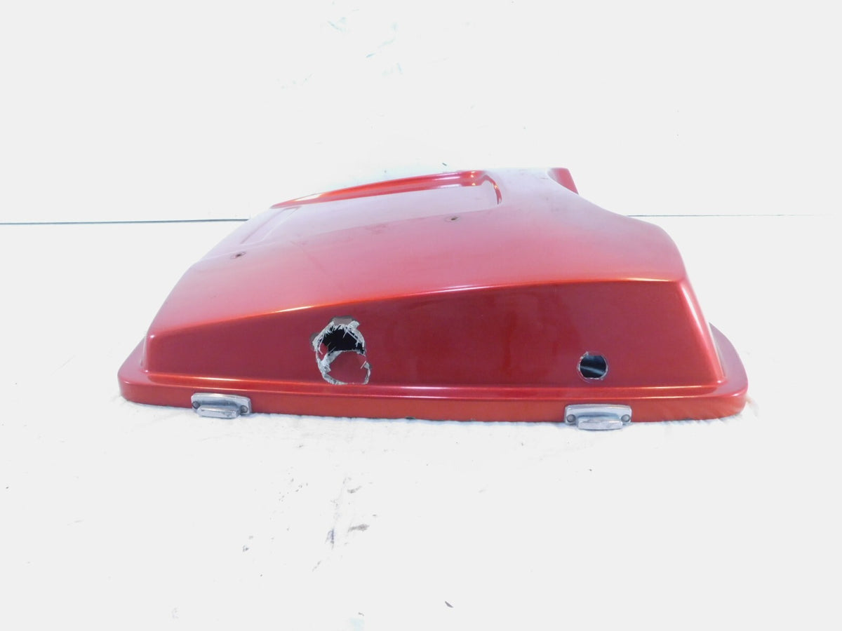 86-90 Harley Davidson Touring Tour Electra Glide Red Luggage Tour-Pak Lid - Hole - C3 Cycle