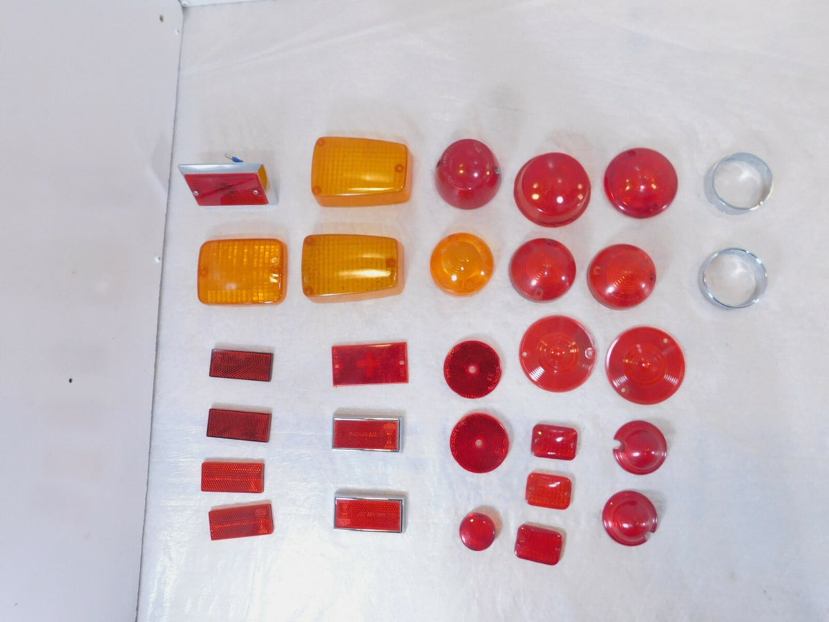 Lot Harley Davidson Motorcycle Boat Trailer Turn Signal Brake Light Lamp Lenses - C3 Cycle
