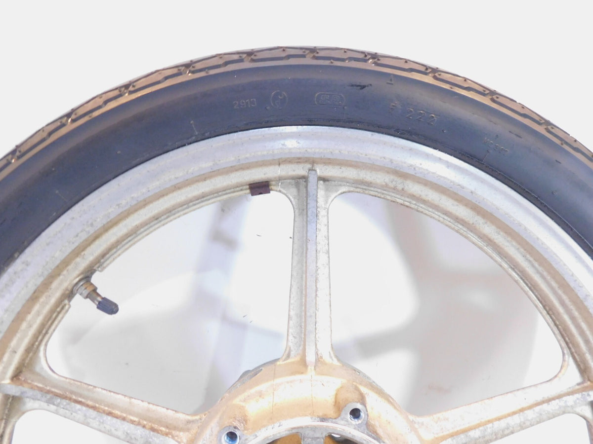 1990-1997 90-97 Yamaha Virago 750 XV750 Silver Cast Front Wheel Rim & Tire - C3 Cycle