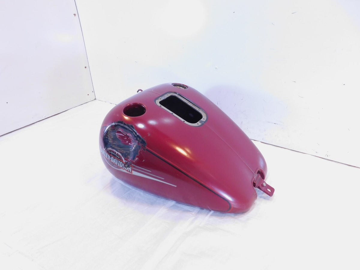 Harley Davidson Softail Heritage Classic & Fat Boy Red Fuel Gas Tank - Dented - C3 Cycle