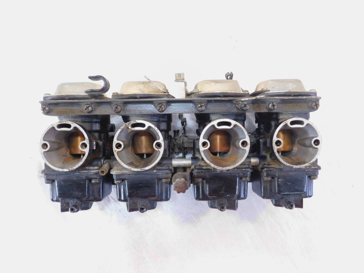 1982-1983 Yamaha XJ750J Maxim 750 Engine Motor Air Fuel Intake Carburetor Rack - C3 Cycle