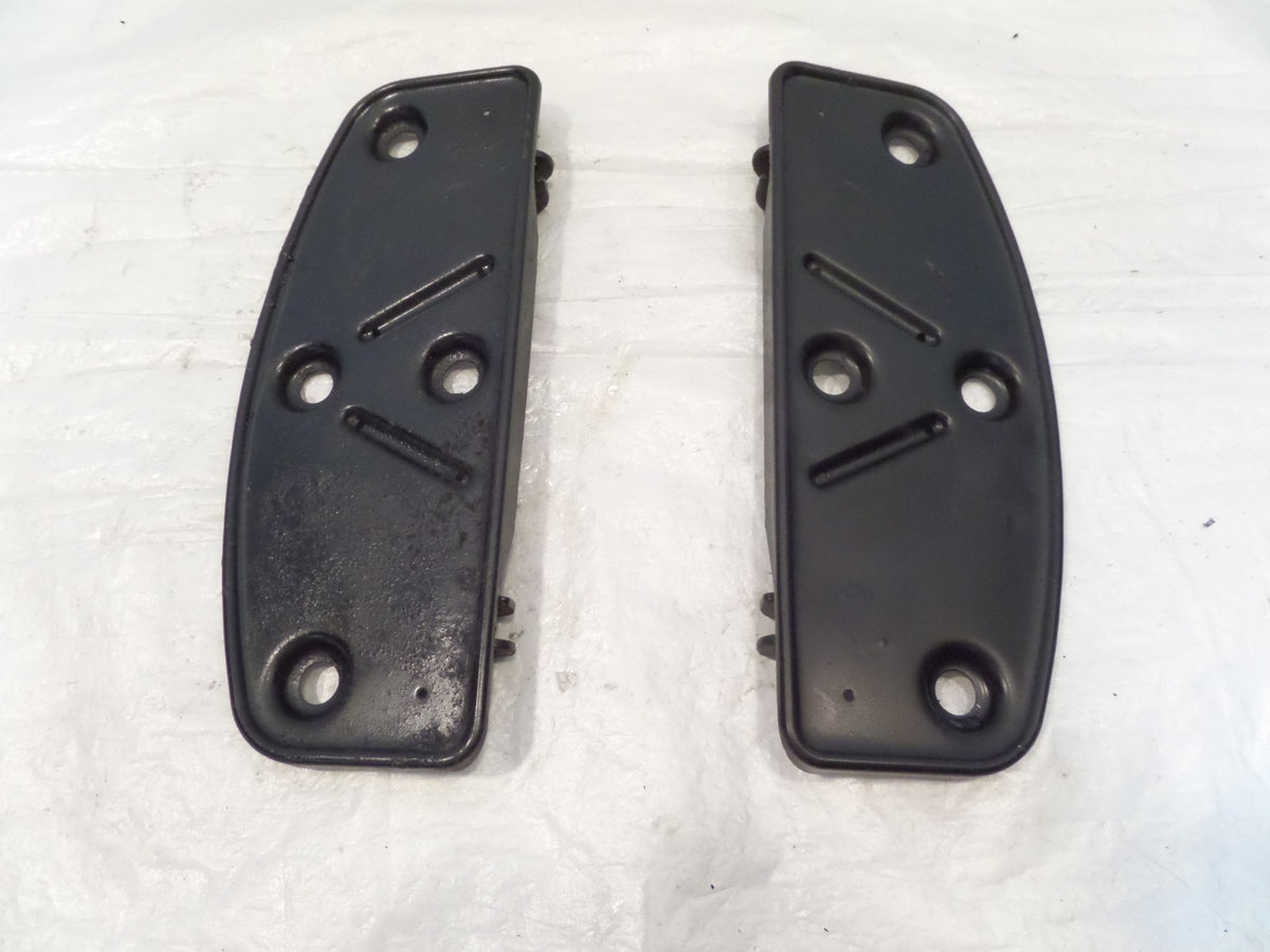 Harley Davidson Softail Touring Road King Electra Glide Black Footboard Bottoms - C3 Cycle