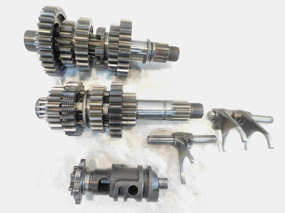 1990-1996 Kawasaki KL650 KLR650 Transmission Gears w/ Shifter Drum & Forks - C3 Cycle
