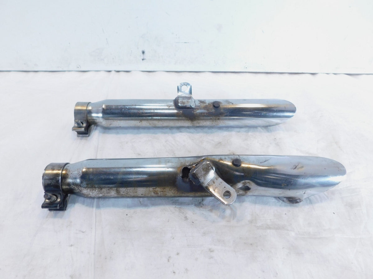 Harley Davidson Sportster 883 & 1200 Chrome Exhaust Header Pipe Mufflers - C3 Cycle