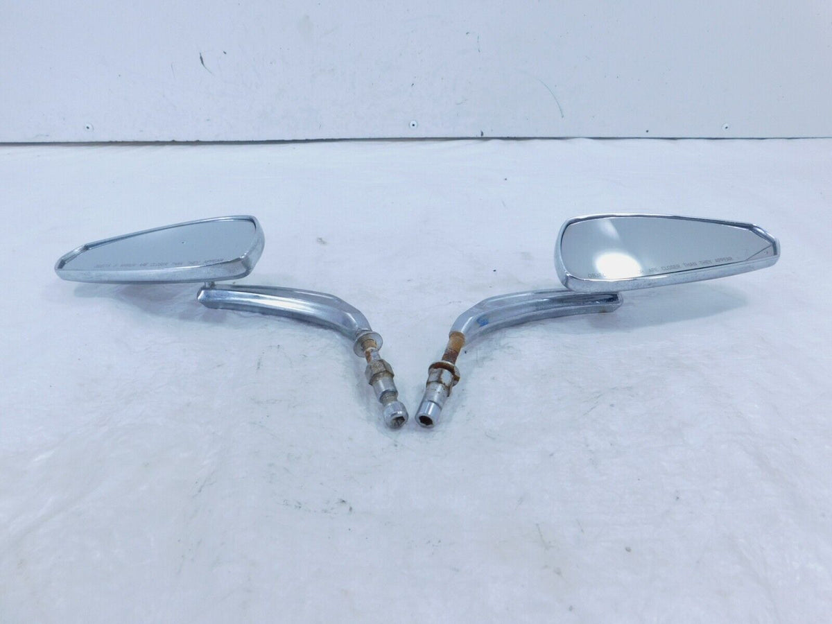 Pair Harley Dyna Sportster Softail FXR Sportster Front Chrome Rear View Mirrors - C3 Cycle