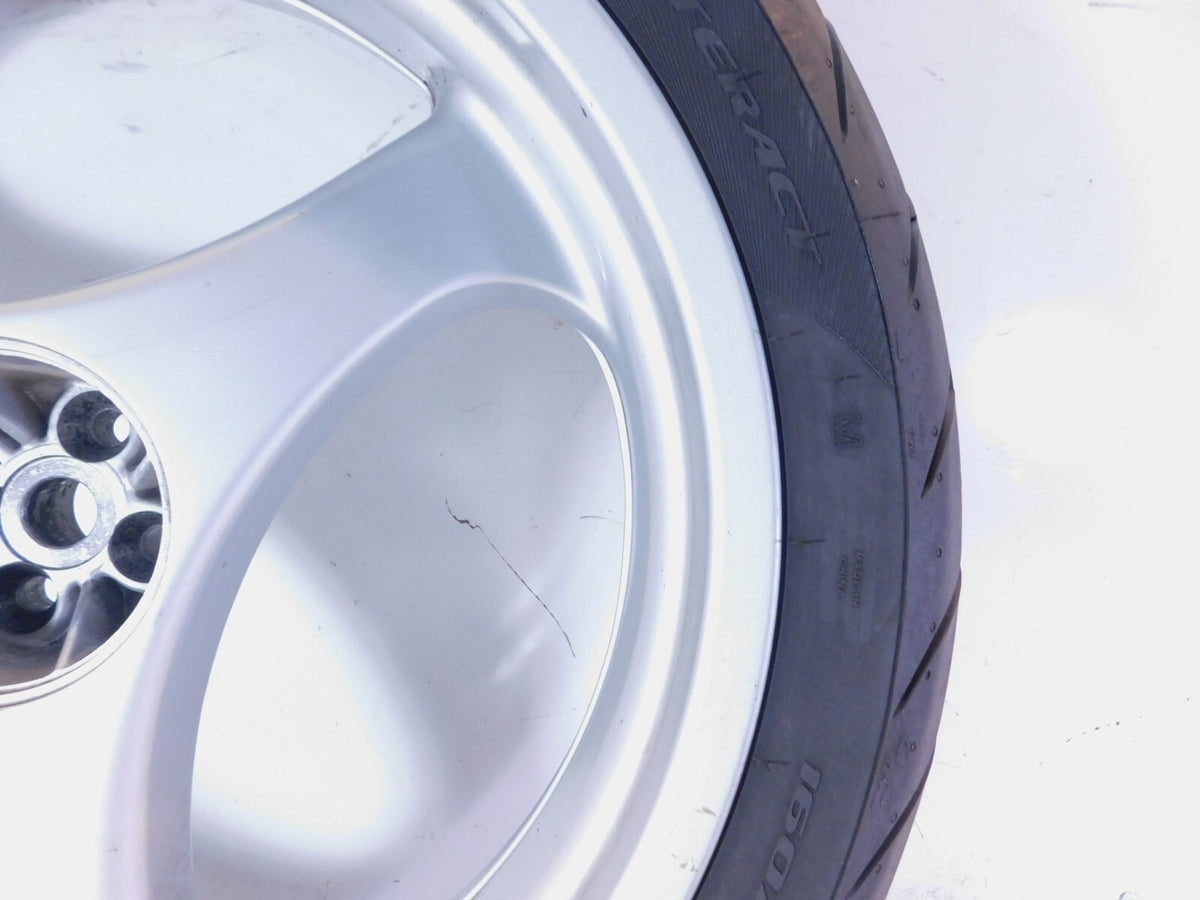 BMW R1100R R1100RT R1100RS R850R & K1 K1100LT Cast Silver Rear Wheel Rim & Tire - C3 Cycle