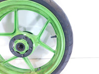 2005 & 2006 Kawasaki Ninja ZX6R ZX636 ZX6RR ZX600N Green Front Wheel Rim - bent - C3 Cycle