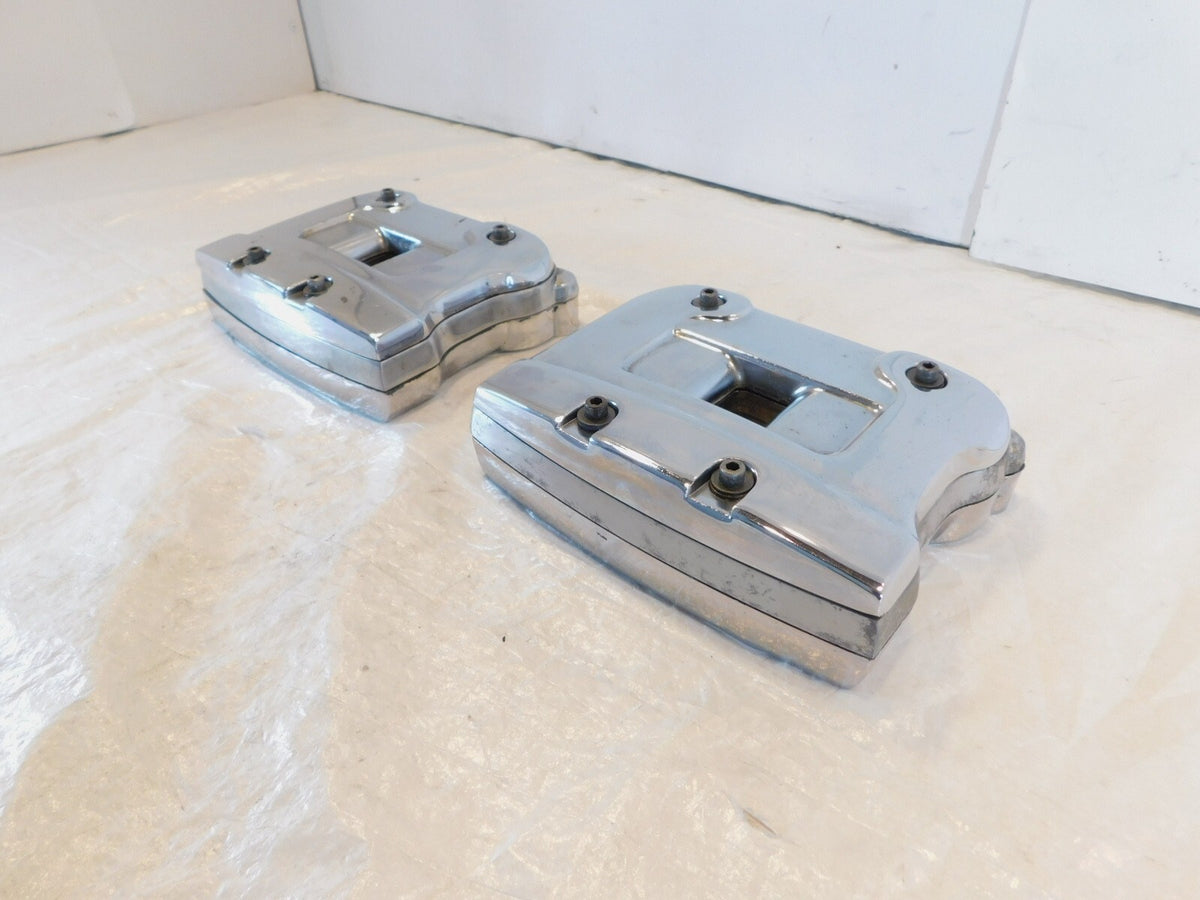 Harley Davidson Touring Electra Glide & FXR & Softail Rocker Arms & Chrome Boxes - C3 Cycle