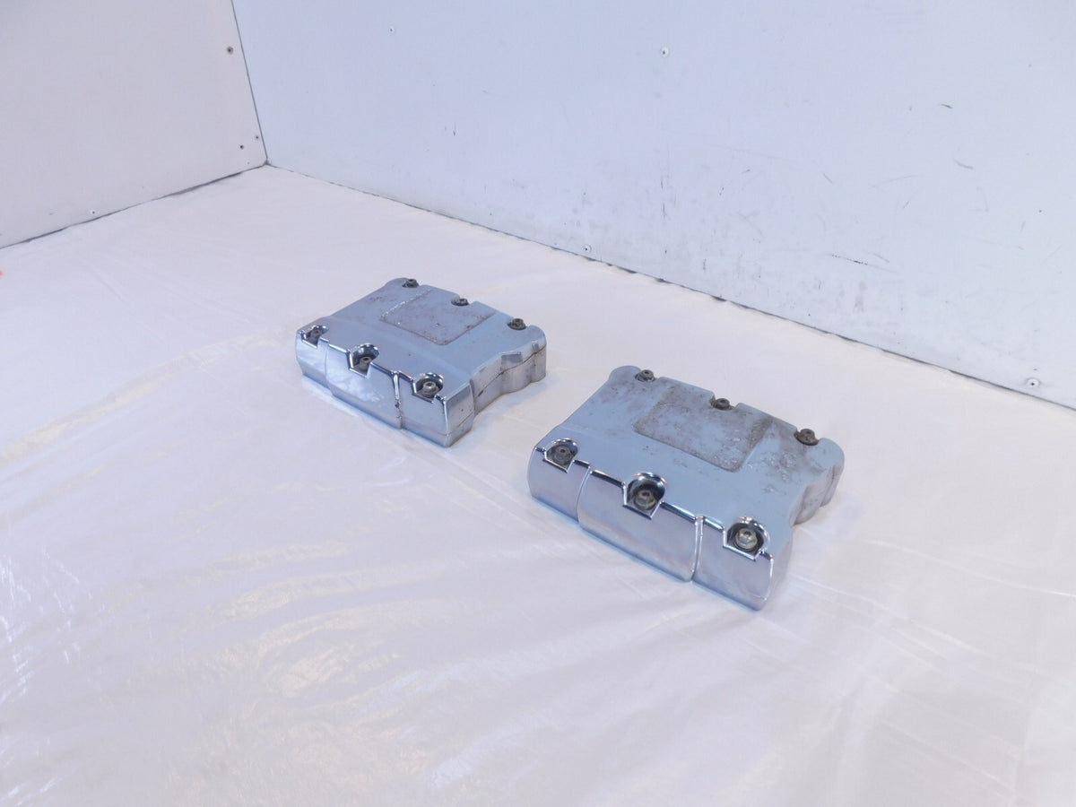 Harley Davidson Touring Dyna & Softail Chrome Cylinder Head Rocker Boxes