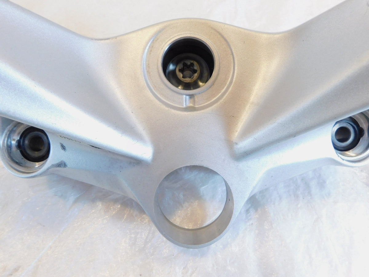 BMW R1200RT R1250RT Silver Upper Handlebar Mount Front Fork Triple Tree Yoke - C3 Cycle
