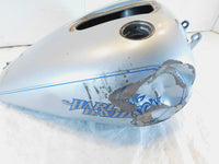 2004-2005 Harley Davidson Dyna Low Rider FXDL Silver Fuel Petrol Tank- Dents - C3 Cycle