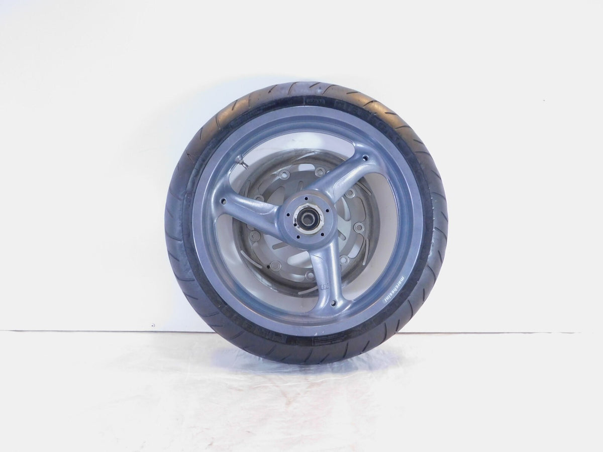 1999-2001 Buell X1 Lightning & M2 Cyclone Gray Grey Cast Front Wheel Rim & Tire - C3 Cycle