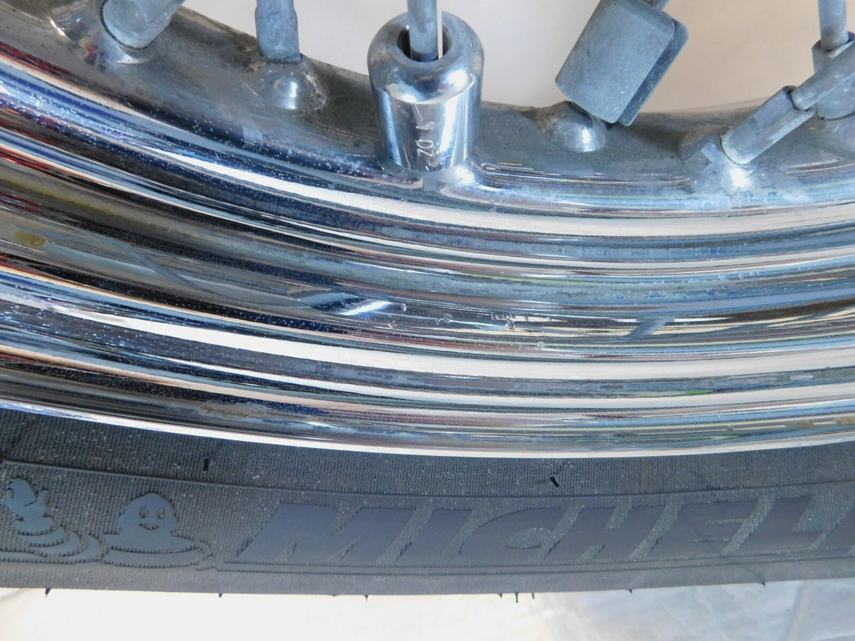 Harley Davidson Dyna Sportster & Softail Laced 16" Rear Wheel Rim & Tire Chrome - C3 Cycle