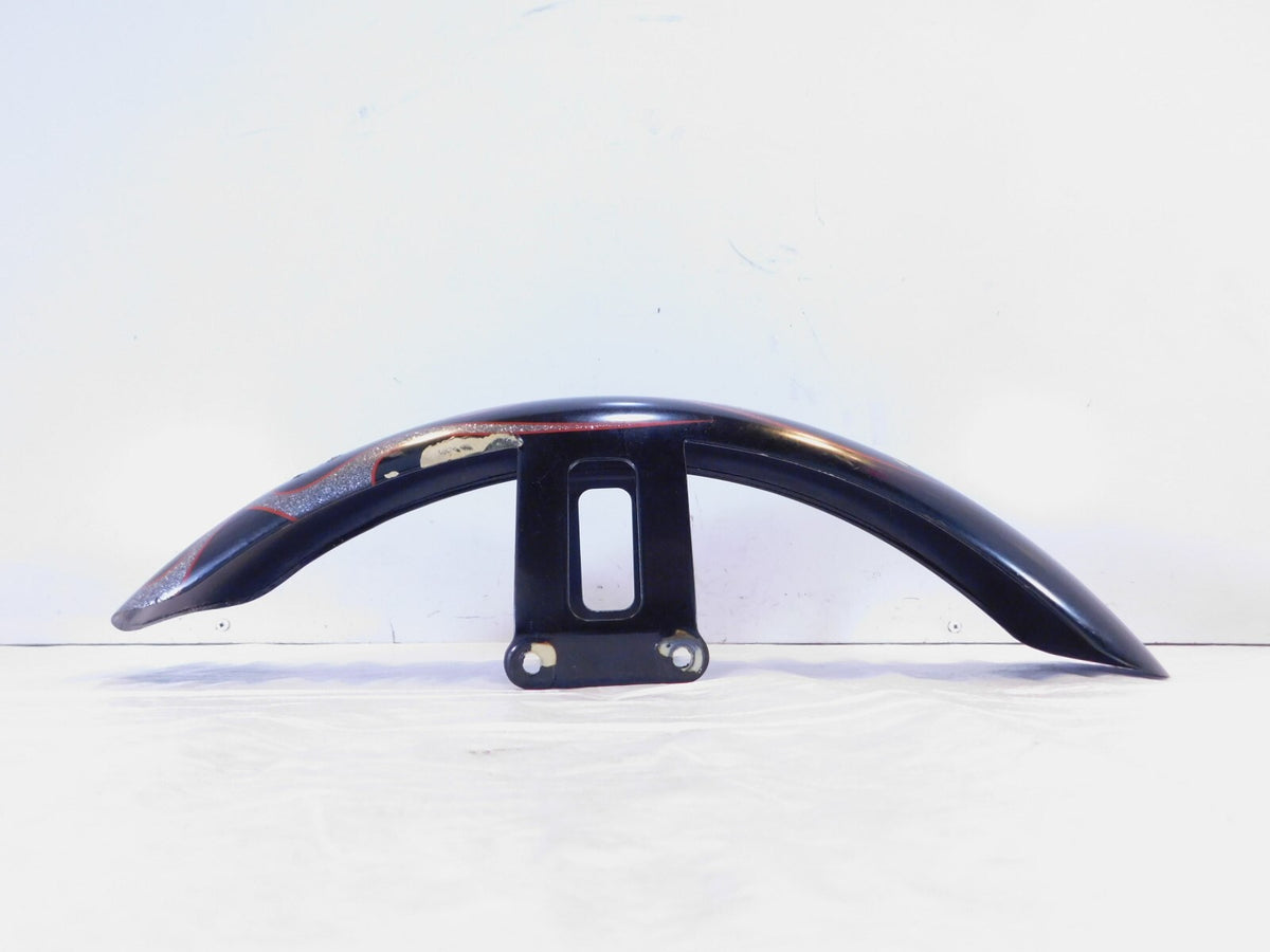 Harley Davidson Dyna Wide Glide Flames Custom Style Front Wheel Cover Fender - C3 Cycle