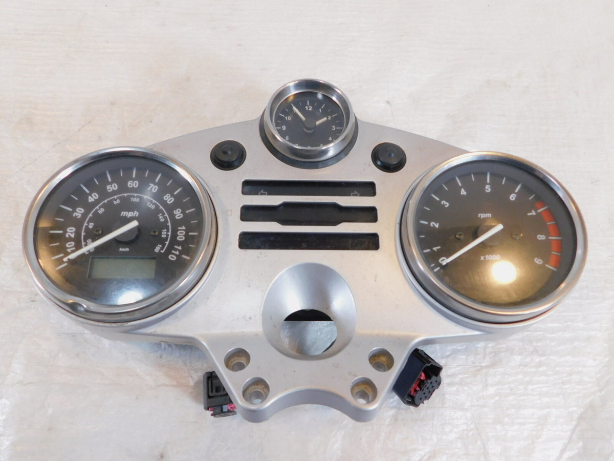 2002-2004 BMW R1200CL R1200 CL Pearl Silver Front Instrument Cluster Speedometer - C3 Cycle