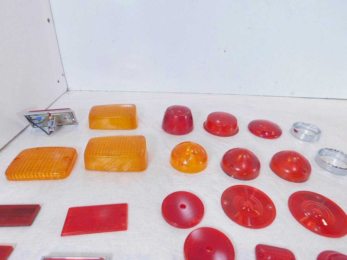 Lot Harley Davidson Motorcycle Boat Trailer Turn Signal Brake Light Lamp Lenses - C3 Cycle