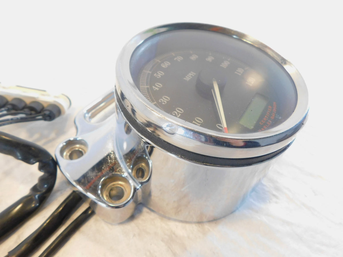 Harley Davidson Sportster 1200 & 883 Custom Chrome Speedometer Speedo & Bracket - C3 Cycle