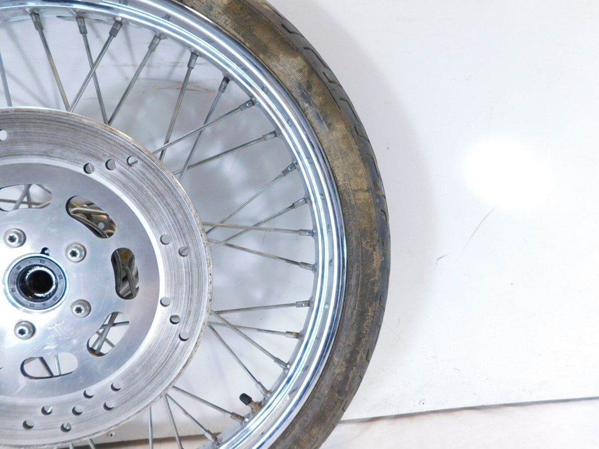 Harley Davidson Softail & Dyna Wide Glide Chrome 21" Front Wheel Rim & Rotor - C3 Cycle