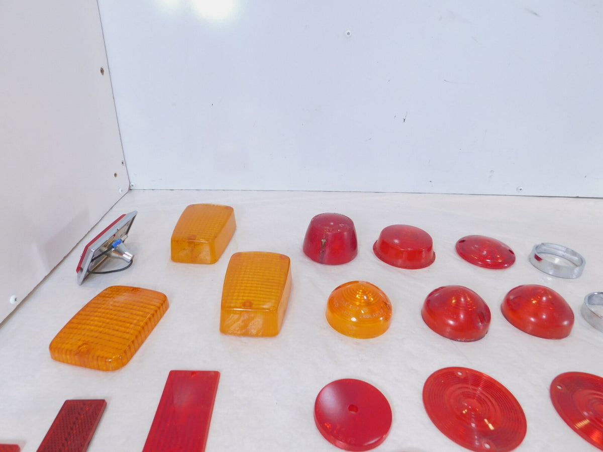 Lot Harley Davidson Motorcycle Boat Trailer Turn Signal Brake Light Lamp Lenses - C3 Cycle