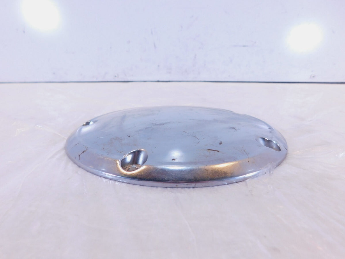 Harley Davidson Twin Cam Dyna Softail Left Engine Chrome Derby Clutch Cover - C3 Cycle