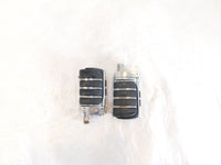 Harley Touring FXR Dyna Sportster & Softail Chrome & Rubber Footpegs Footrests - C3 Cycle