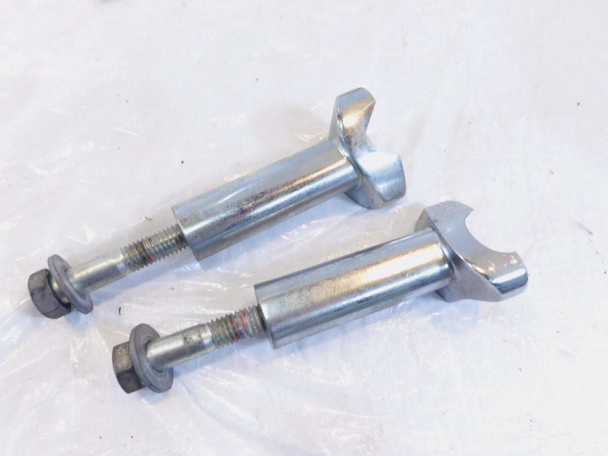 Harley Davidson Sportster 883 & 1200 & Dyna 4" Chrome Handlebar Bar Riser Clamps - C3 Cycle