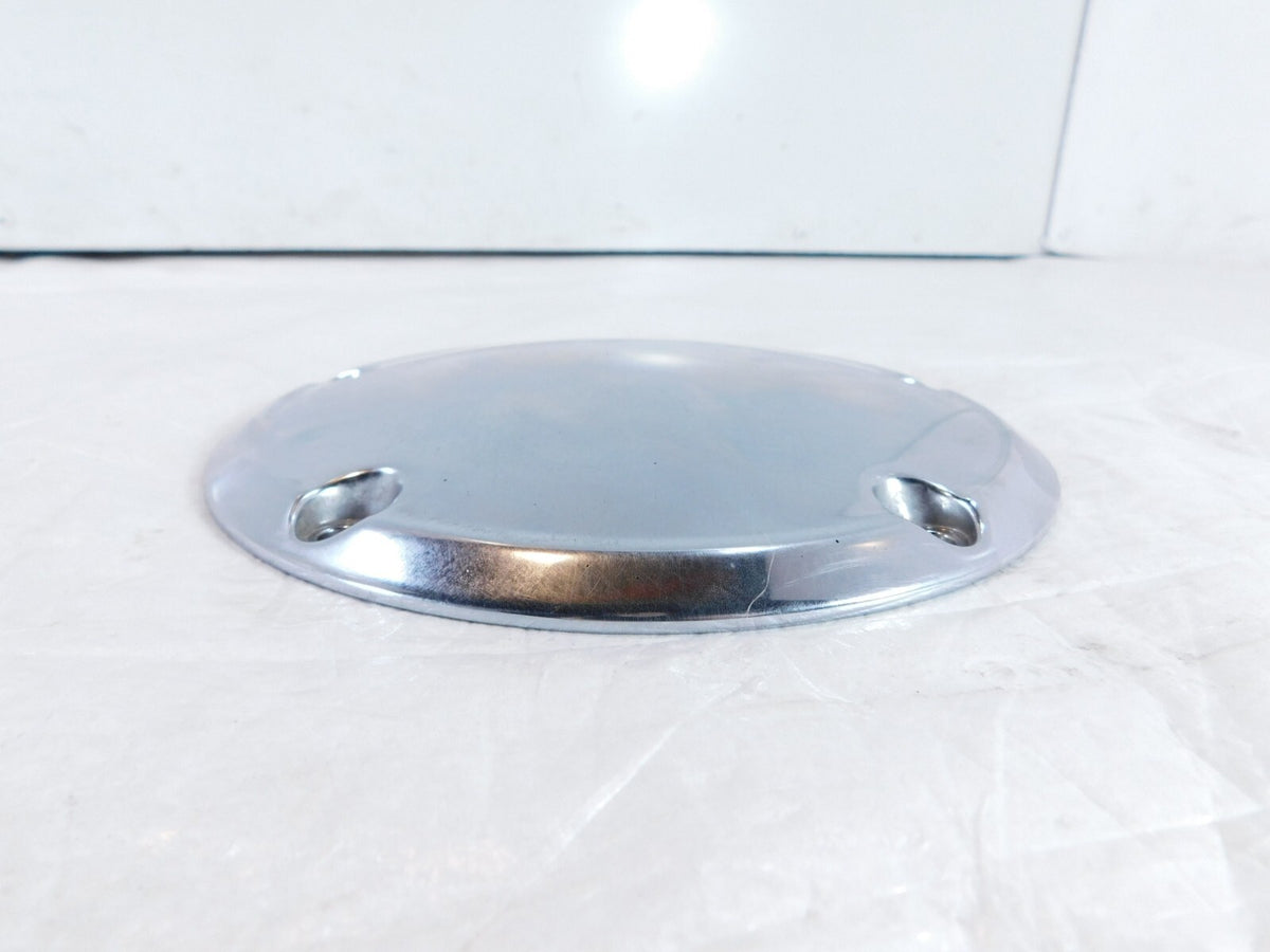 Harley Davidson Twin Cam Dyna & Softail Left Engine Chrome Derby Clutch Cover - C3 Cycle