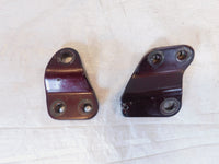 1986 86 Suzuki Intruder 700 VS700 Left/Right Maroon Engine Mount Frame Brackets - C3 Cycle