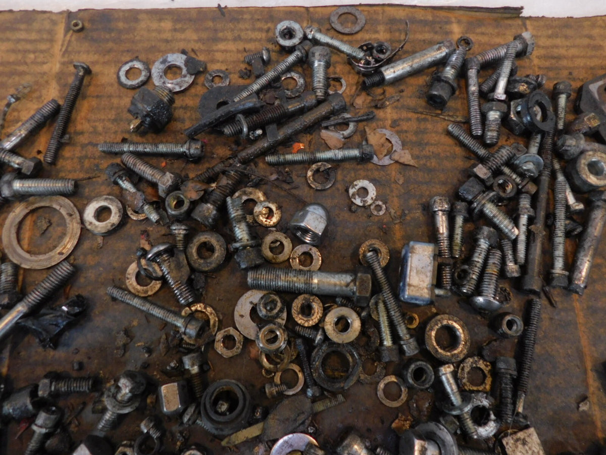 98 Harley Davidson Dyna Wide Glide FXDWG Engine Nut Bolt Brackets Parts Box Lot - C3 Cycle