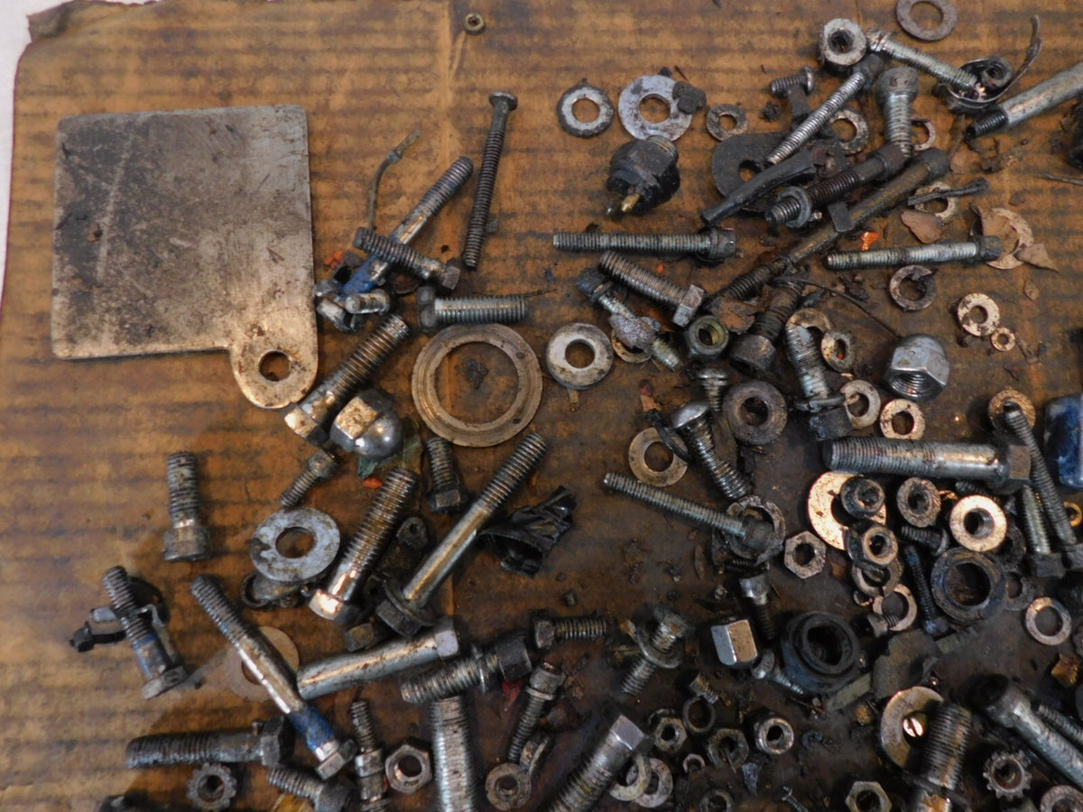 98 Harley Davidson Dyna Wide Glide FXDWG Engine Nut Bolt Brackets Parts Box Lot - C3 Cycle